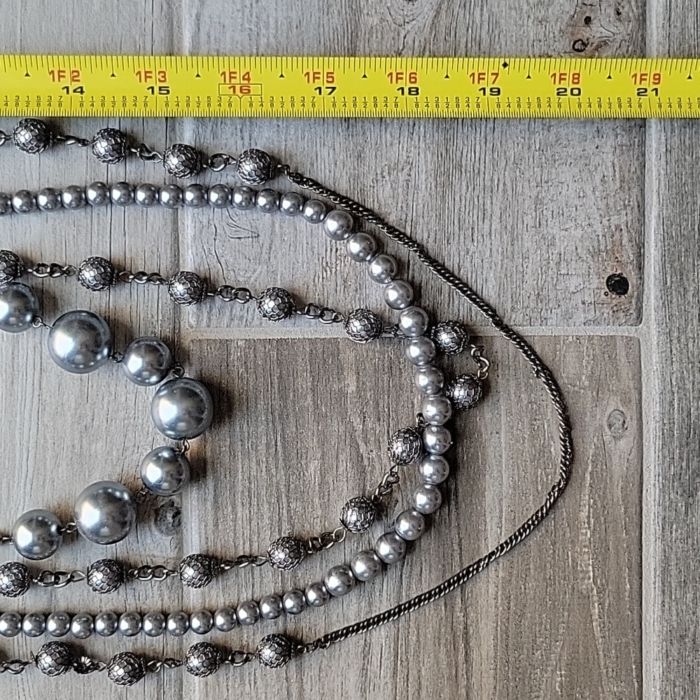 Express Layered Long Statement Necklace - image 8